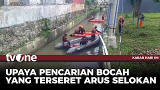 Pencarian Bocah Terseret Arus Selokan | Kabar Hari Ini tvOne