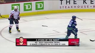 Three Stars of the Night:  Varlamov, Ovechkin, Scheifele earn 3 Stars honers  Oct 23,  2018