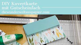 Kuvertkarte | Minialbum | Schritt für Schritt Anleitung | DIY | basteln mit Stampin‘ Up! Produkten