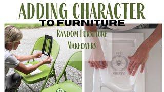 Adding Character to Furniture ~ Random Furniture Makeovers ~ Image Transfer using Parchment Paper