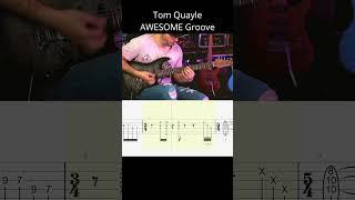 AWESOME Tom Quayle syncopated FUSION Groove#01 (#tabs)