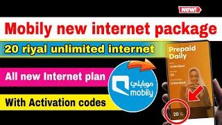Mobily unlimited internet packages | new internet package with activation codes | @FaisalTalk02
