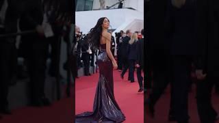 Rebecca Mir in custom Atsuko kudo Couture attend at Cannes Film Festival 2024 