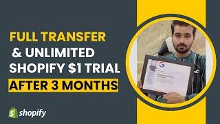 Full Shopify Store Transfer | How To Get Unlimited Shopify Free Trials In 2024 | Updated