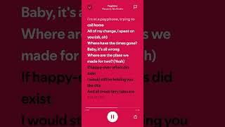 Payphone - Maroon 5  #payphone #maroon5 #lyrics  #spotify #shorts