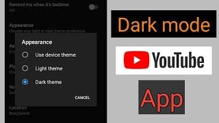 How to turn on dark mode on YouTube