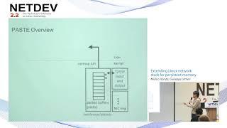 Extending Linux network stack for persistent memory