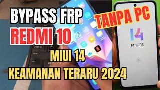 How to Bypass Frp Miui 14 Redmi 10 / All Redmi Forgot Google Account Without a Computer