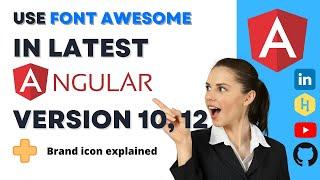 Font Awesome in angular || Angular Font Awesome || Font Awesome || Angular Tutorial | Add Brand icon