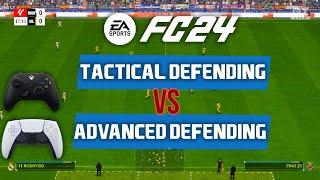TACTICAL DEFENDING AND ADVANCED DEFENDING DIFFERENCE | FC 24 @markerandboardfifatutorials