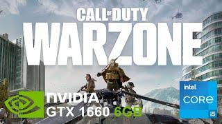 GTX 1660 6GB + i5 9400f + 16GB RAM Test in Call of Duty Warzone (1080p)