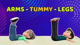 ARMS + TUMMY + LEGS: KIDS WORKOUT