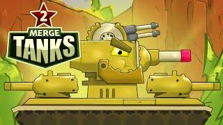 Merge Tanks 2: KV 44 Tank War Machines Idle Merger Gameplay | Android Casual Game