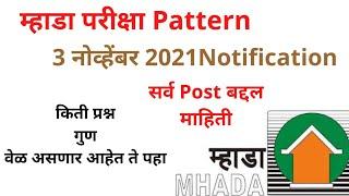 Mhada exam pattern म्हाडा परीक्षा पध्दत mhada updates