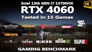 Laptop RTX 4060 Gaming Benchmark | Tested in 15 Games | 1440P | Acer Predator Neo 16 Gaming Test |