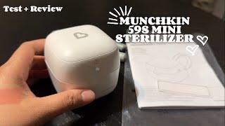 Munchkin 59S Mini Portable UV-C Sterilizer How to use & Review | Battery and Plugged-in Test