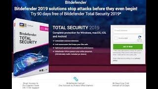 Bitdefender 2019 installation, Review and 90 Days Trial