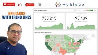 Tutorial For KPI Cards With Trend Lines in Tableau