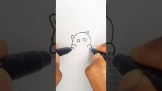 Kitty drawing easy for #kids cat #art idea