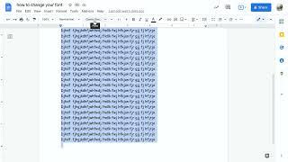 Changing and adding fonts in google docs