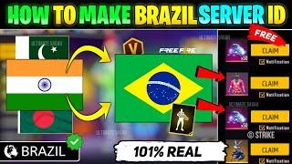 Brazil Server Ki Id Kaise Banaye || Brazil Server || How To Make Brazil Server Account In Free Fire