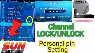 CHANNEL LOCK / UNLOCK AND PARSONAL PIN SETTING