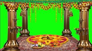 GOD PUJA MANDAP SPECIAL TEMPLE GREEN SCREEN VIDEO No Copyright, Free to Use,