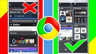 Google Chrome Tricks 2021 | TAB LAYOUT to organize a THOUSAND TABS for Androids