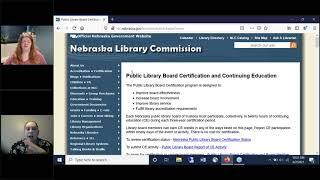 NCompass Live: Public Librarian & Library Board Certification: Improving Library Service to Nebraska