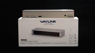 WAVLINK Quad 4k Display Universal Dock - Macbooks and Windows Laptops