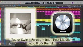 Taylor Swift - Fortnight (feat. Post Malone) (Instrumental) | Logic Pro X Remake