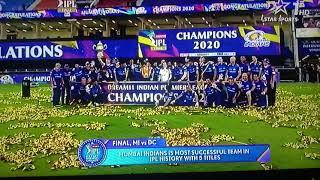 IPL Champions 2020 "Mumbai Indians" Celebration