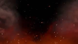 Fire Particles Black Screen Background Video