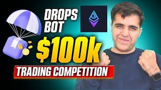 Drops Bot $100K Challenge LIVE!  Trade Crypto & Win BIG Tutorial + Tips!