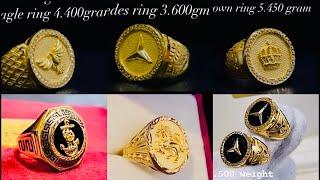 Latest men’s Gold Ring Designs with weight & Price | Gold ring for gents | #royalrings #simplerings