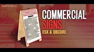 [ESX-QB] FiveM Commercial Signs Script [PAID] by AN Services
