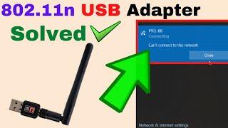 Solved: Can't Connect to this Network WIFI Realtek RTL8188 USB Wireless 2.0 Network Adapter