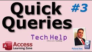 Microsoft Access TechHelp Quick Queries #3 - OnLoad Maximize, AutoNumbers, Home/Office Copy, More!