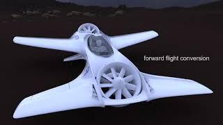 Futuristic DR-7 VTOL Aircraft by Delorean Aerospace - Tuvie