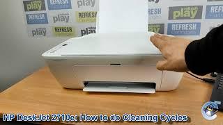 HP DeskJet 2710e: How to do Printhead Cleaning Cycles and Improve Print Quality