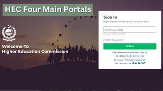 HEC Portal Issues | Four Main HEC Portals | HEC Scholarships Portal