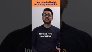 How do you get a digital marketing internship? #shorts