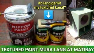 Speaker Box textured Paint gamit Ang Semento at ELASTEX Paint(Tagalog tutorial)