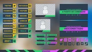 TWITCH OVERLAY template! - RETRO (Overlays, Alerts, Screens, Panels) #1  