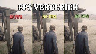 15 vs 30 vs 60 FPS Comparison - Red Dead Redemption 2 (PC)