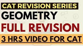 Complete Geometry Revision for CAT & MBA exams in 3 hrs video | Concepts + Shortcuts + Questions