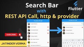 Search Bar with Provider and API Call in Flutter