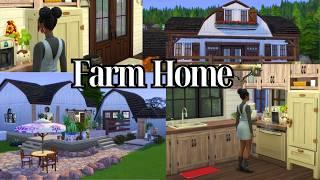 ASMR FARM / COUNTRY THEME HOME | Speed build Sims 4 | NO CC!