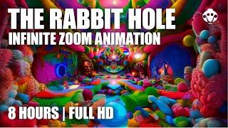 The Rabbit Hole | Infinite Zoom Animation (8 Hours), Full HD