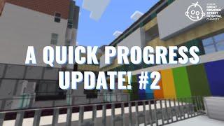 The Second Quick Update On Our GOSH Hospital Minecraft Build!!